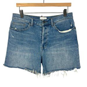 Oliver Logan Bedford Raw Hem High Rise Denim Shorts 29